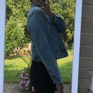 BNWT Zara denim coat with shearling interior
